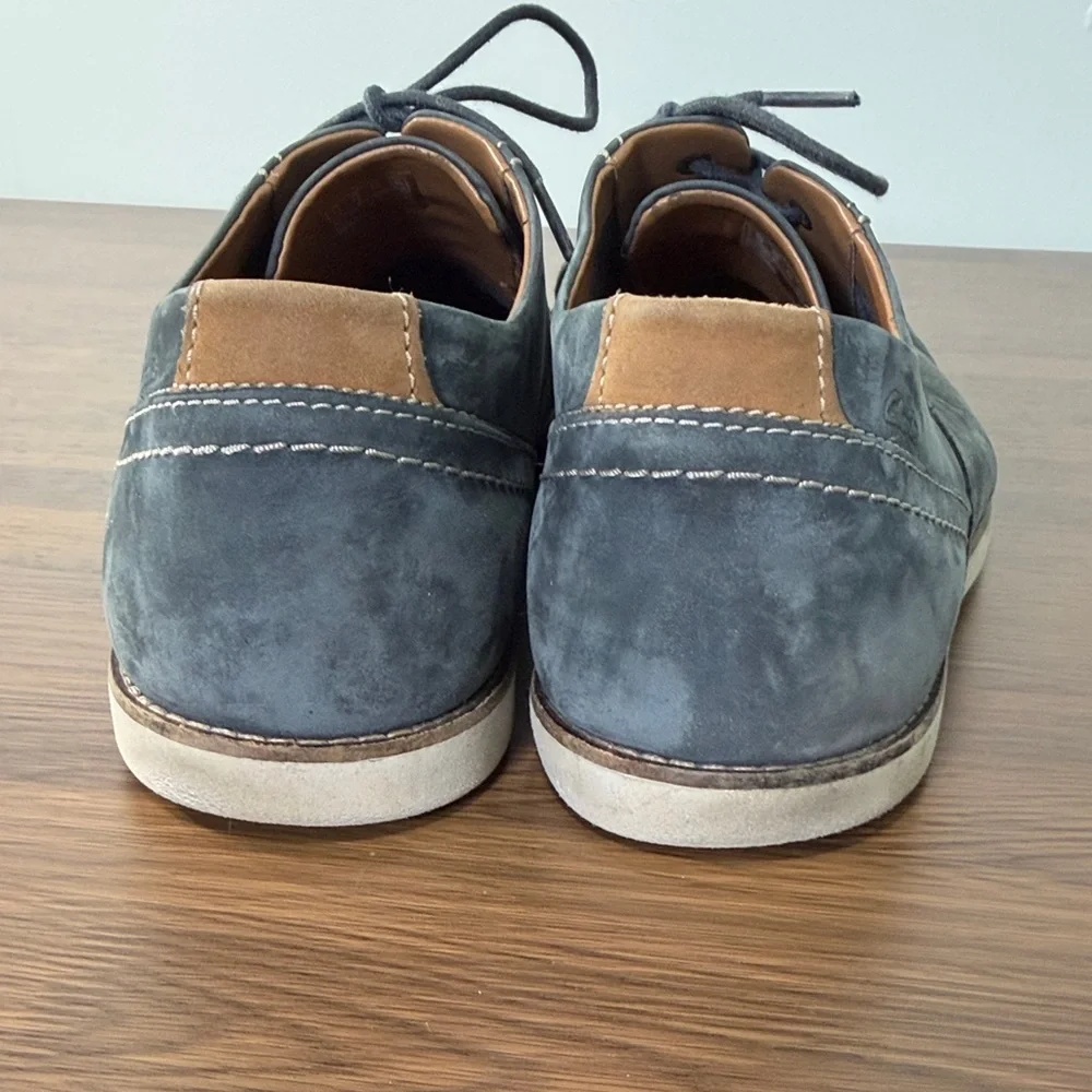 Clarks Men's Dark‎ Gray Suede Oxfords Sz 12